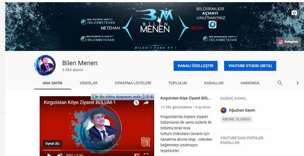 YouTube Kanalım